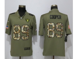 Oakland Raiders 89 Amari Cooper Jersey Olive Camo Salute to Service Limited