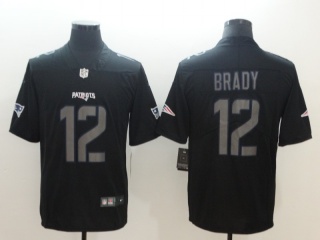 New England Patriots #12 Tom Brady Impact Vapor Untouchable Limited Jersey Black