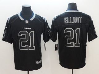 Dallas Cowboys #21 Ezekiel Elliott Lights Out Vapor Untouchable Limited Jersey Black