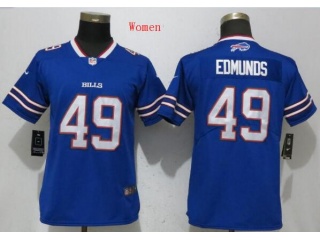 Women Buffalo Bills 49 Tremaine Edmunds Jersey Blue Men's Vapor Untouchable Limited