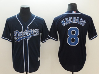Los Angeles Dodgers #8 Manny Machado Cool Base Jersey Black