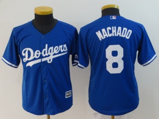 Los Angeles Dodgers #8 Manny Machado Youth Jersey Blue