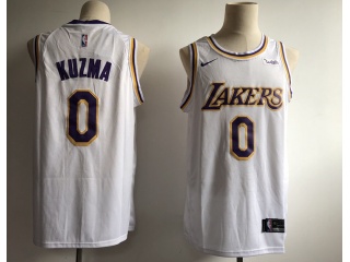 Nike Los Angeles Lakers #0 Kyle Kuzma New Style Basketball Jersey White
