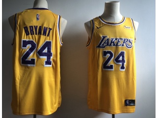Nike Los Angeles Lakers #24 Kobe Bryant New Style Basketball Jersey Gold