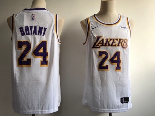 Nike Los Angeles Lakers #24 Kobe Bryant New Style Basketball Jersey White