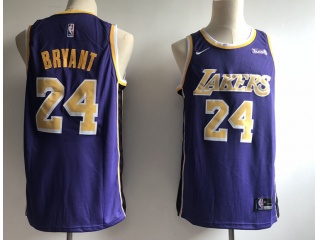 Nike Los Angeles Lakers #24 Kobe Bryant New Style Basketball Jersey Purple