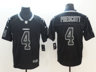 Dallas Cowboys #4 Dak Prescott Lights Out Vapor Untouchable Limited Jersey Black