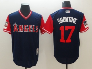 Los Angeles Angels #17 Shohei Ohtani Showtime 2018 Players Weekend Jersey Navy
