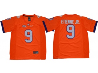 Clemson Tigers #9 Travis Etienne JR. College Football Limited Jersey Orange