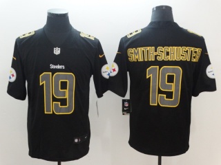 Pittsburgh Steelers #19 JuJu Smith-Schuster Color Rush Impact Untouchable Limited Jersey Black