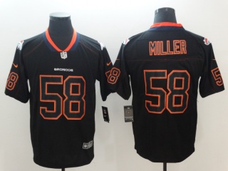 Denver Broncos #58 Von Miller Lights Out Untouchable Limited Jersey Black