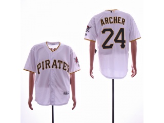 Pittsburgh Pirates #24 Chris Archer Cool Base Jerseys White