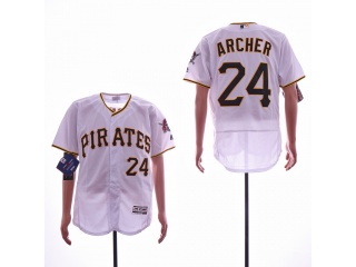 Pittsburgh Pirates #24 Chris Archer Flexbase Jerseys White