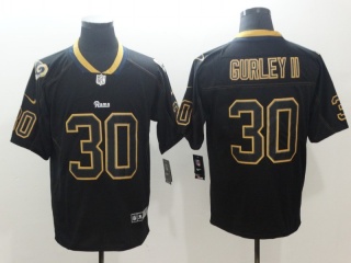 St.Louis Rams #30 Todd Gurley Lights Out Vapor Untouchable Limited Jersey Black