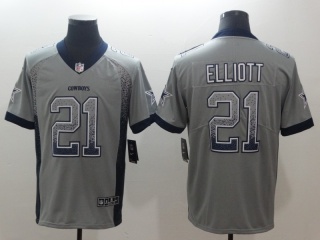 Dallas Cowboys #21 Ezekiel Elliott Drift Fashion Vapor Untouchable Limited Jersey Grey