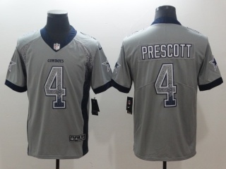 Dallas Cowboys #4 Dak Prescott Drift Fashion Vapor Untouchable Limited Jersey Grey