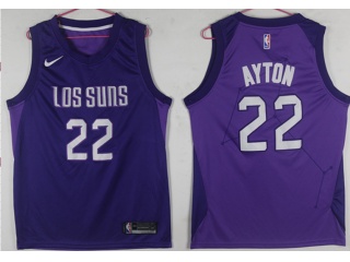 Nike Phoenix Suns #22 Deandre Ayton City Swingman Jersey Purple