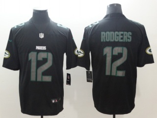 Green Bay Packers #12 Aaron Rodgers Impact Untouchable Limited Jersey Black