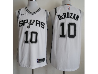 Nike San Antonio Spurs #10 Demar DeRozan Jersey White