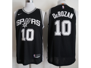 Nike San Antonio Spurs #10 Demar DeRozan Jersey Black