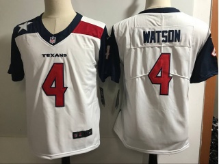 Youth Houston Texans #4 Deshaun Waston Vapor Untouchable New Style Limited Jersey White