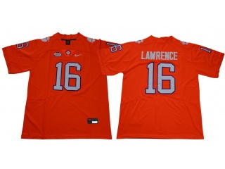 Clemson Tigers #16 Trevor Lawrence Vapor Limited College Football Jersey Orange