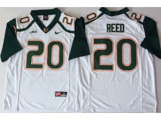 Miami Hurricanes #20 Ed Reed Jersey White