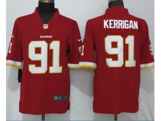 Washington Redskins #91 Ryan Kerrigan Gridiron Vapor Untouchable Limited Jersey Red