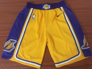 Nike Los Angeles Lakers Shorts Yellow