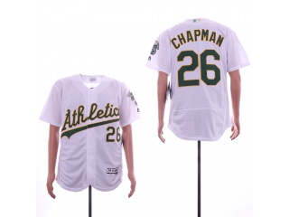 Oakland Athletics 26 Matt Chapman Flex Base Jersey White