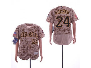 Pittsburgh Pirates #24 Chris Archer Flex Base Jersey Camo