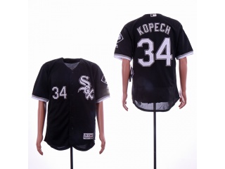 Chicago White Sox #34 Michael Kopech Flex Base Jersey Black