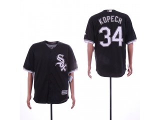 Chicago White Sox #34 Michael Kopech Cool Base Jersey Black