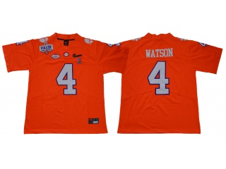 Clemson Tigers #4 DeShaun Watson Vapor Limited Jersey Orange