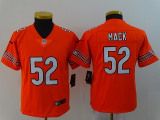 Youth Chicago Bears #52 Khalil Mack Vapor Untouchable Limited Jersey Orange
