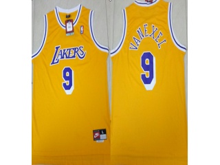 Los Angeles Lakers #9 Nick Vanexel Jerseys Yellow