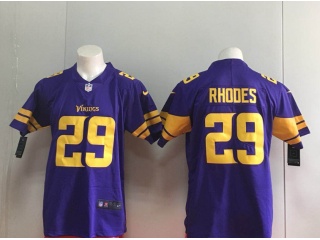 Minnesota Vikings #29 Xavier Rhodes Color Rush Limited Jersey Purple