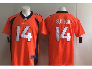 Denver Broncos #14 Courtland Sutton New Style Nike Limited Jerseys Orange