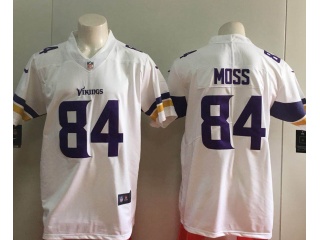 Minnesota Vikings #84 Randy Moss Men's Vapor Untouchable Limited Jersey White