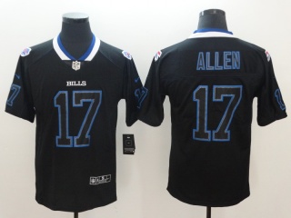 Buffalo Bills #17 Josh Allen Lights Out Vapor Untouchable Limited Jersey Black