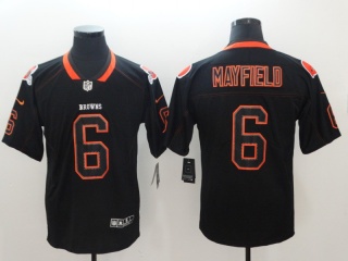 Cleveland Browns #6 Baker Mayfield Lights Out Vapor Untouchable Limited Jersey Black