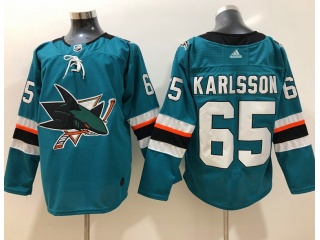 Adidas San Jose Sharks #65 Erik Karlsson Hockey Jersey Grey