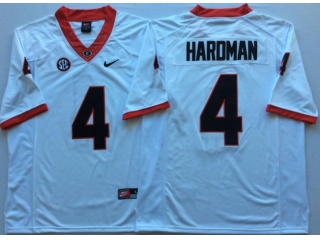 Georgia Bulldogs 4 Mecole Hardman Limited Football Jersey White