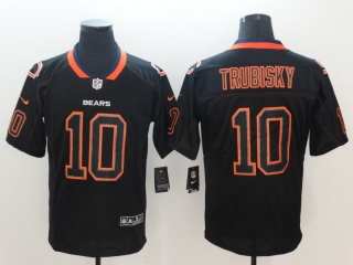 Chicago Bears #10 Mitch Trubisky Lights Out Limited Jersey Black