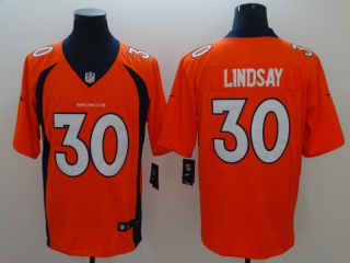 Denver Broncos 30 Phillip Lindsay Vapor Limited Jersey Orange