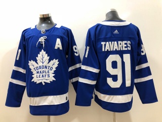 Adidas Toronto Maple Leafs 91 John Tavares Jersey Blue A Patch