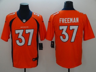 Denver Broncos 37 Royce Freeman Vapor Limited Jersey Orange