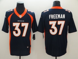Denver Broncos 37 Royce Freeman Vapor Limited Jersey Blue
