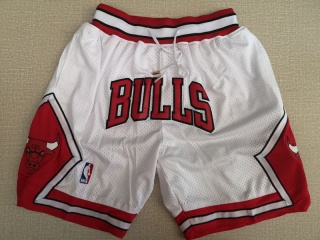 Chicago Bulls Throwback Basketball Short White