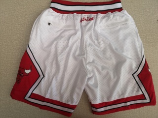 Chicago Bulls Throwback Basketball Short White